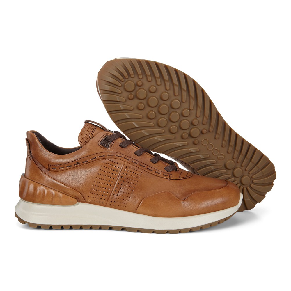 ECCO Mens Sneakers Brown - Astir Embossed - VUL-867250